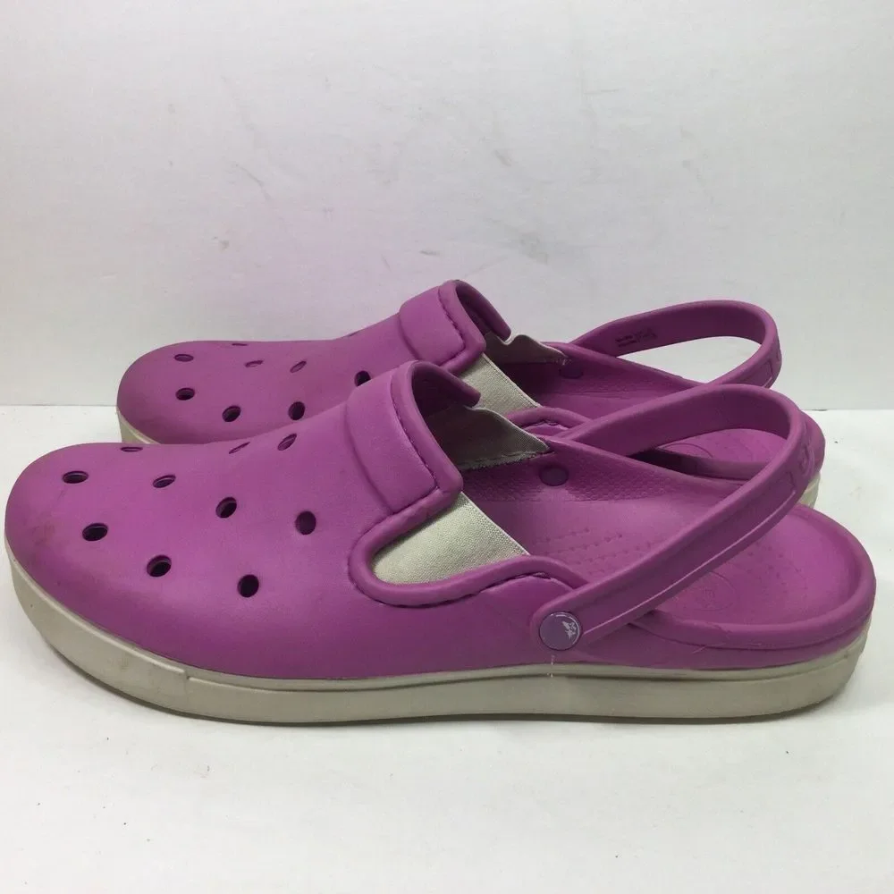 Crocs CITILANE CLOG Mens Sz 13 Wild Orchid Stucco Clogs Loafers Shoes 201831‎
